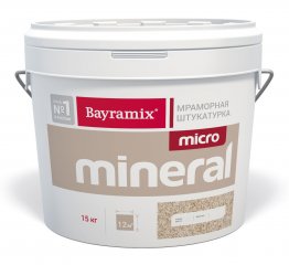 Штукатурка мраморная Bayramix Micro Mineral / Байрамикс Микро Минерал фркация 0,2-0,5 мм цвет 648, 15 кг