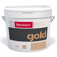 Штукатурка мраморная Bayramix Gold Mineral / Байрамикс Голд Минерал фракция 1,0-1,5 мм цвет GR 031, 15 кг