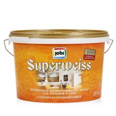Супербелая высокоукрывистая краска для стен и потолков JOBI Superweiss